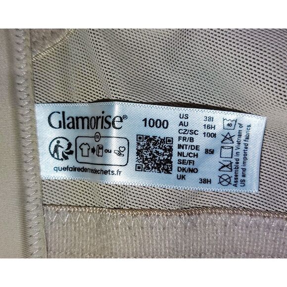 Glamorise Magic Lift Original Support Bra Size 38I Wireless Pluse Size Lingerie - Picture 3 of 5